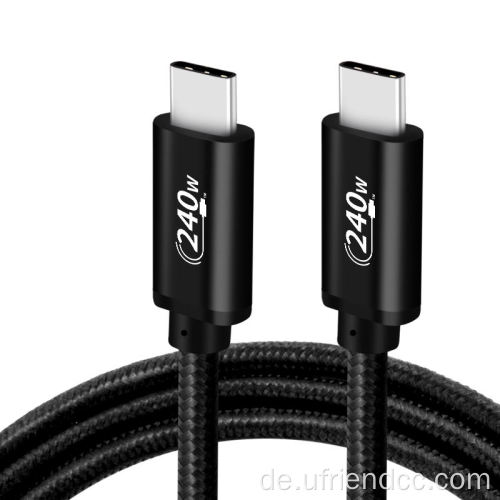 Typ-C zum Typ-C-Kabel überträgt USB-Datenkabel